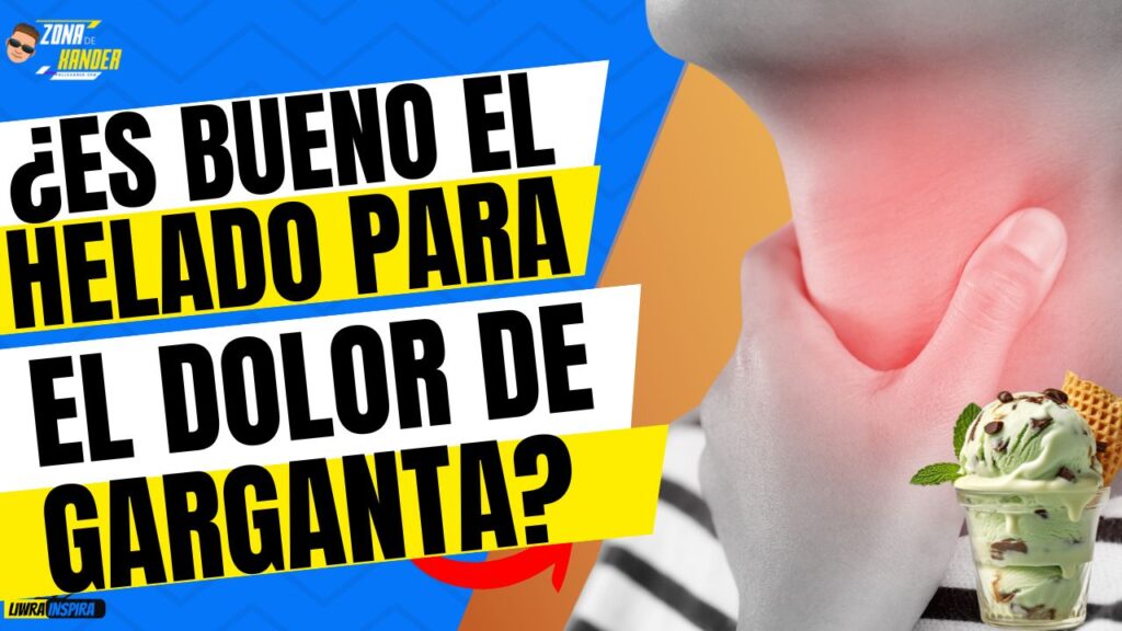 el helado es bueno para la garganta
