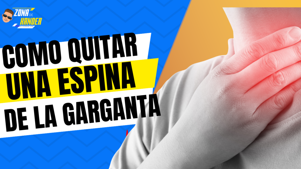 como quitar una espina de pescado atorada en la garganta